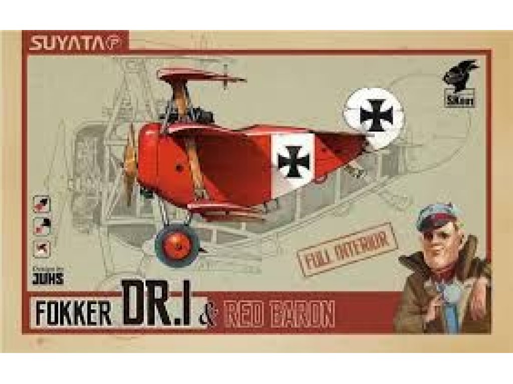 SUYATA Egg Fokker DR.I + Red Baron