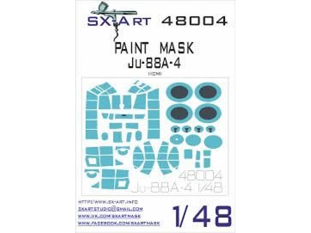 SX-ART 1/48 Ju-88A-4 Painting Mask for ICM