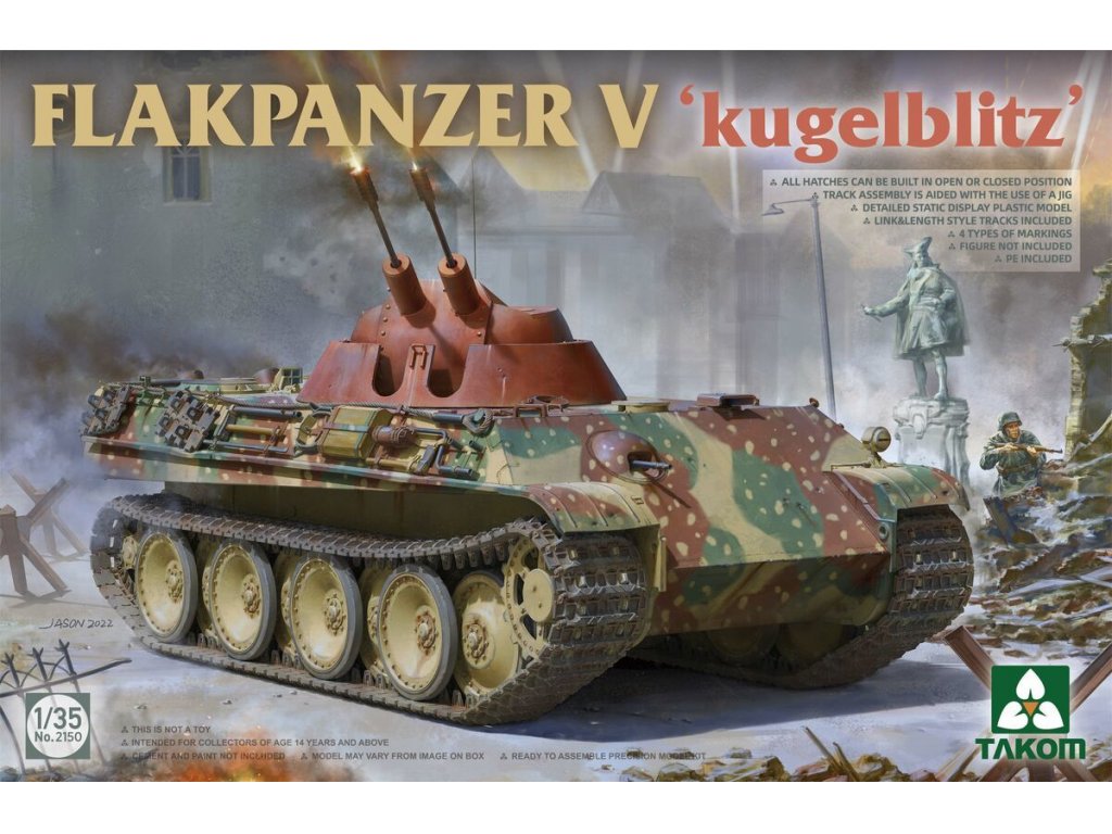 TAKOM 1/35 Flakpanzer V Kubelblitz