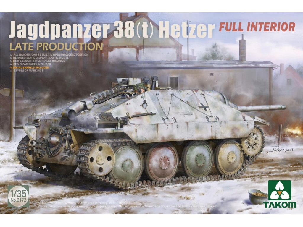 TAKOM 1/35 Jagdpanzer 38(t) Hetzer Late Production With Full Interior