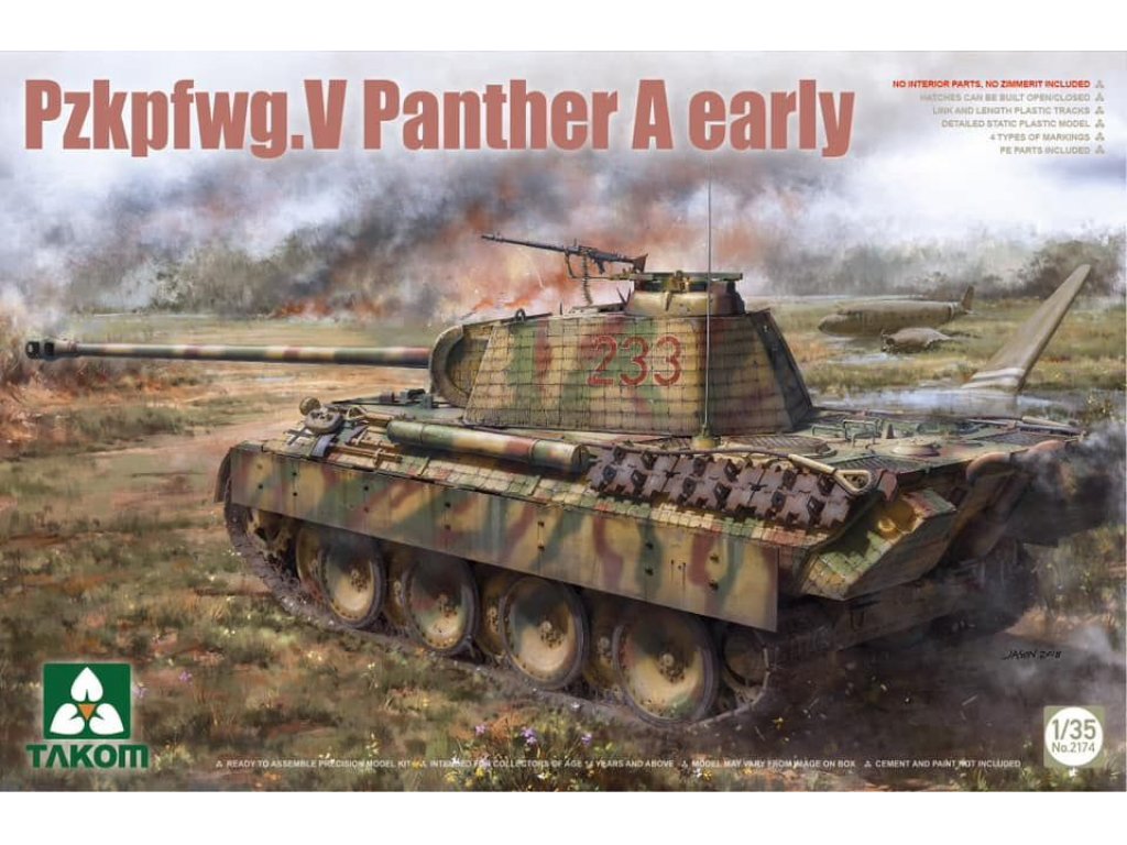 TAKOM 1/35 Pz.Kpfw.V Sd.Kfz. 171 Panther Ausf. A Early