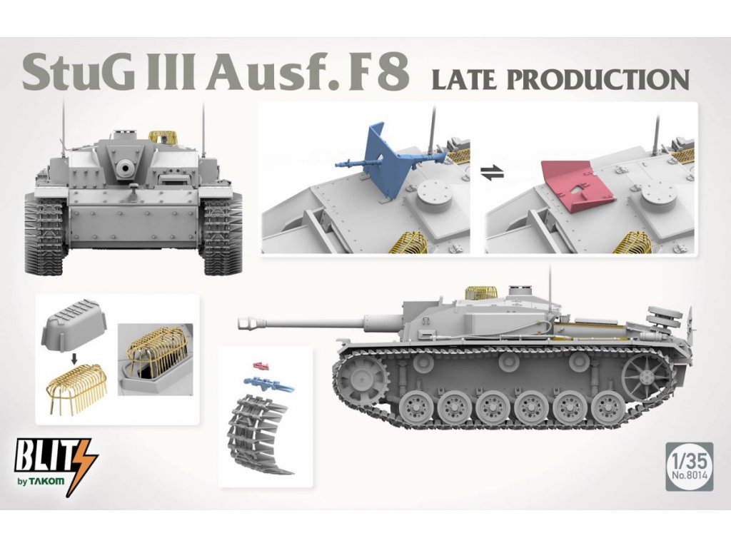 TAKOM 1/35 StuG III Ausf. F8 Late Production