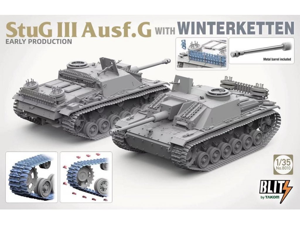 TAKOM 1/35 StuG III Ausf. G With Winterketten Early Production