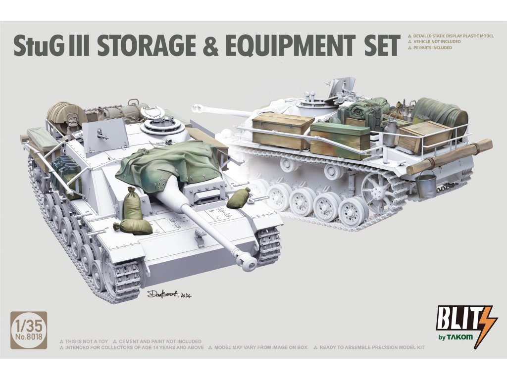 TAKOM 1/35 StuG III Storage & Equipment Set