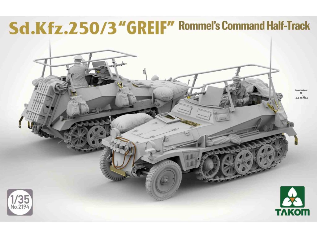 TAKOM 2194 1/35 Sd.Kfz. 250/3 "GREIF" Rommel's Command Half-Track