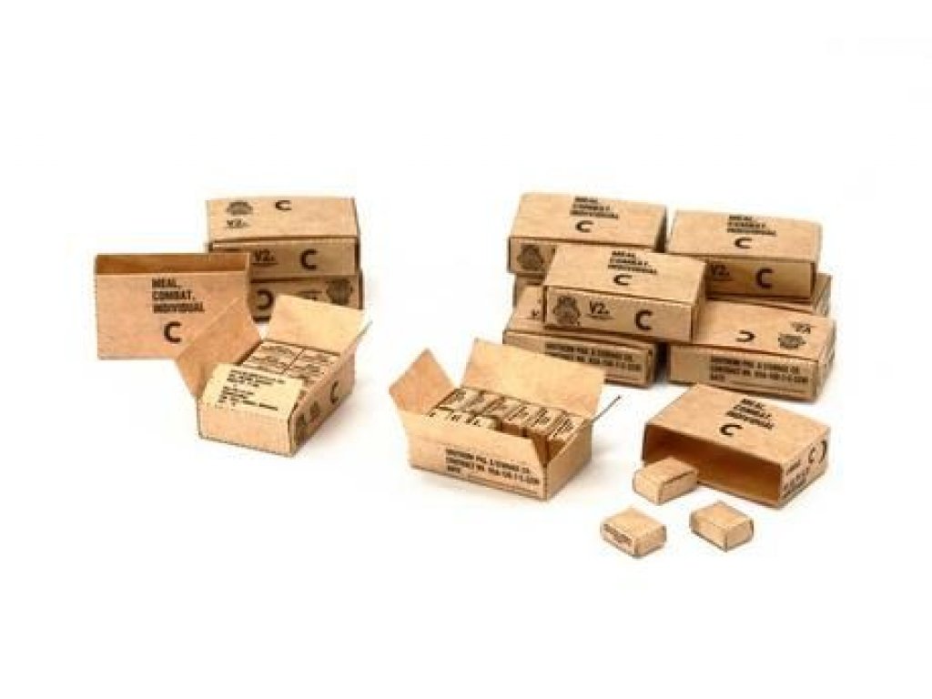 TAMIYA 1/35 WWII 10-In-1 Ration Cartons