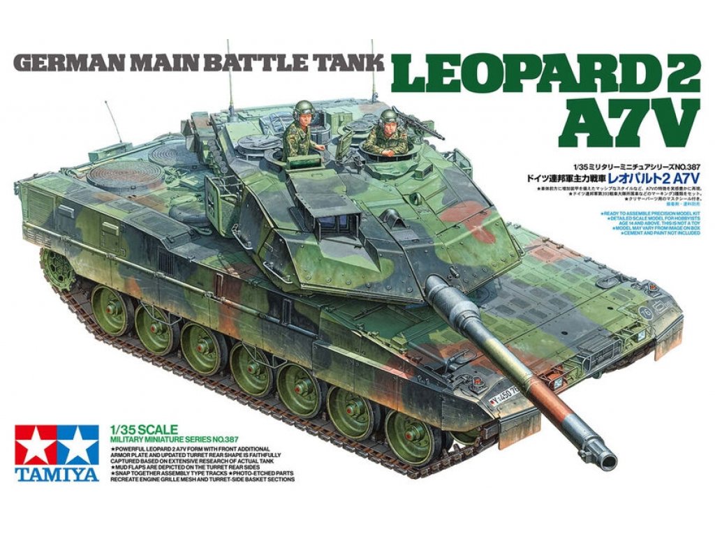 TAMIYA 35387 1/35 German Main Battle Tank Leopard 2 A7V