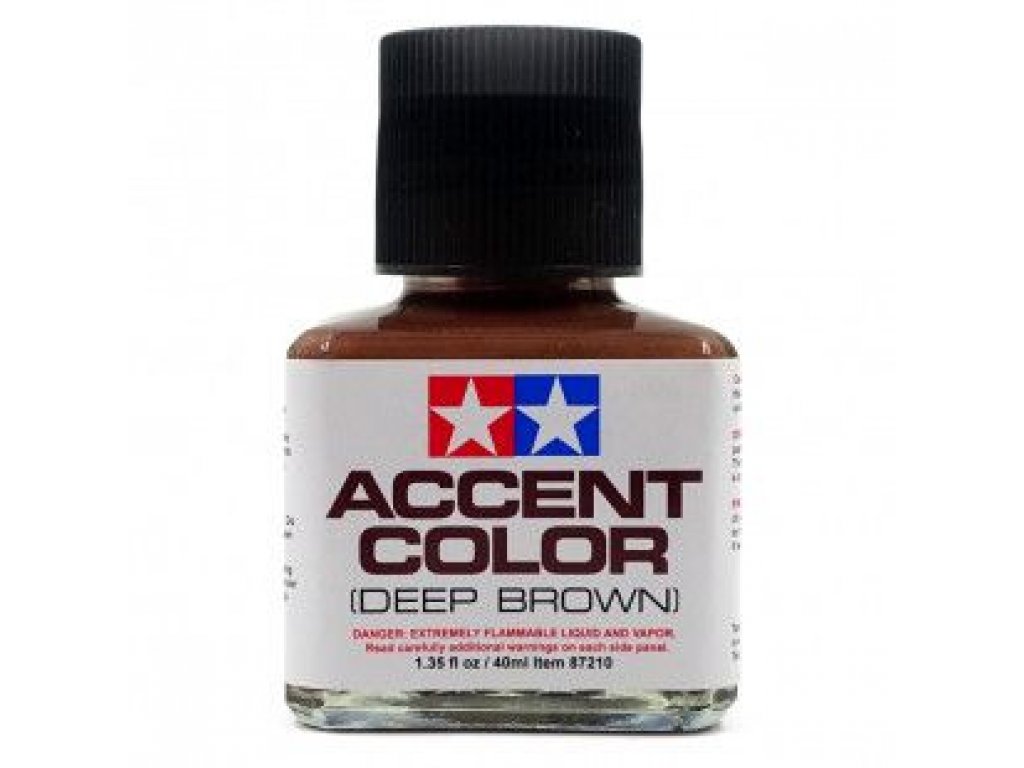 TAMIYA 87210 Accent Color Wash (Dark Red-Brown)