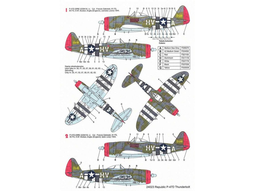 TECHMOD 1/24 P-47D Thunderbolt