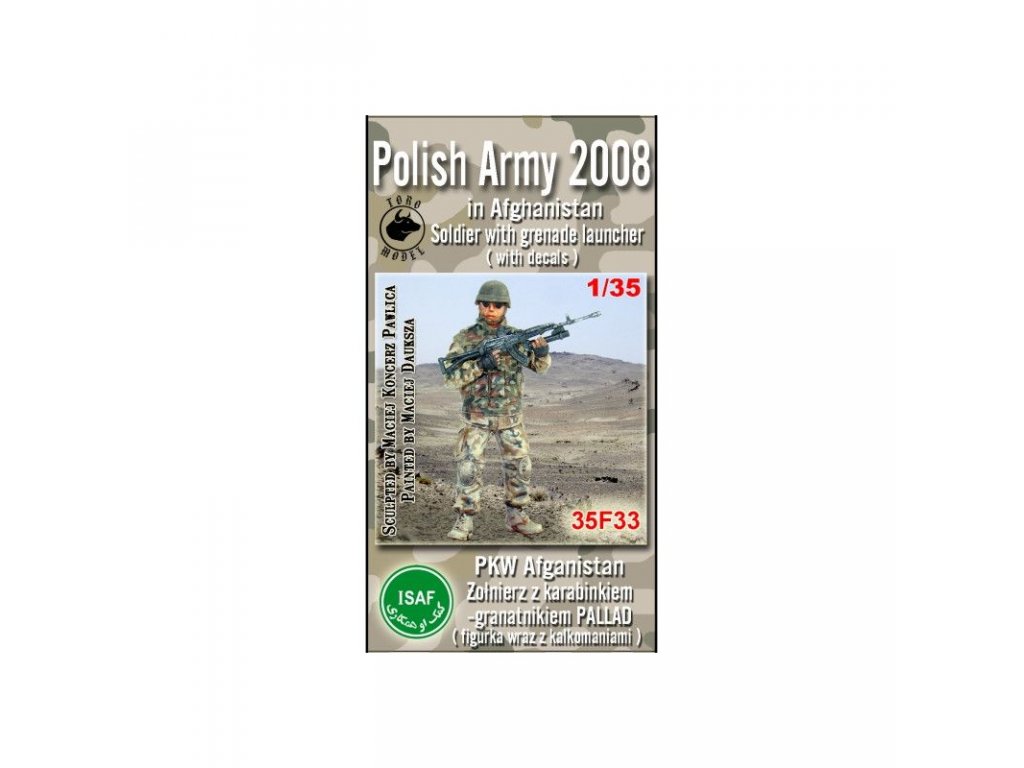 TORO 1/35 PKW Afganistan - Żołnierz z Karabikiem-Granatnikiem Pallad