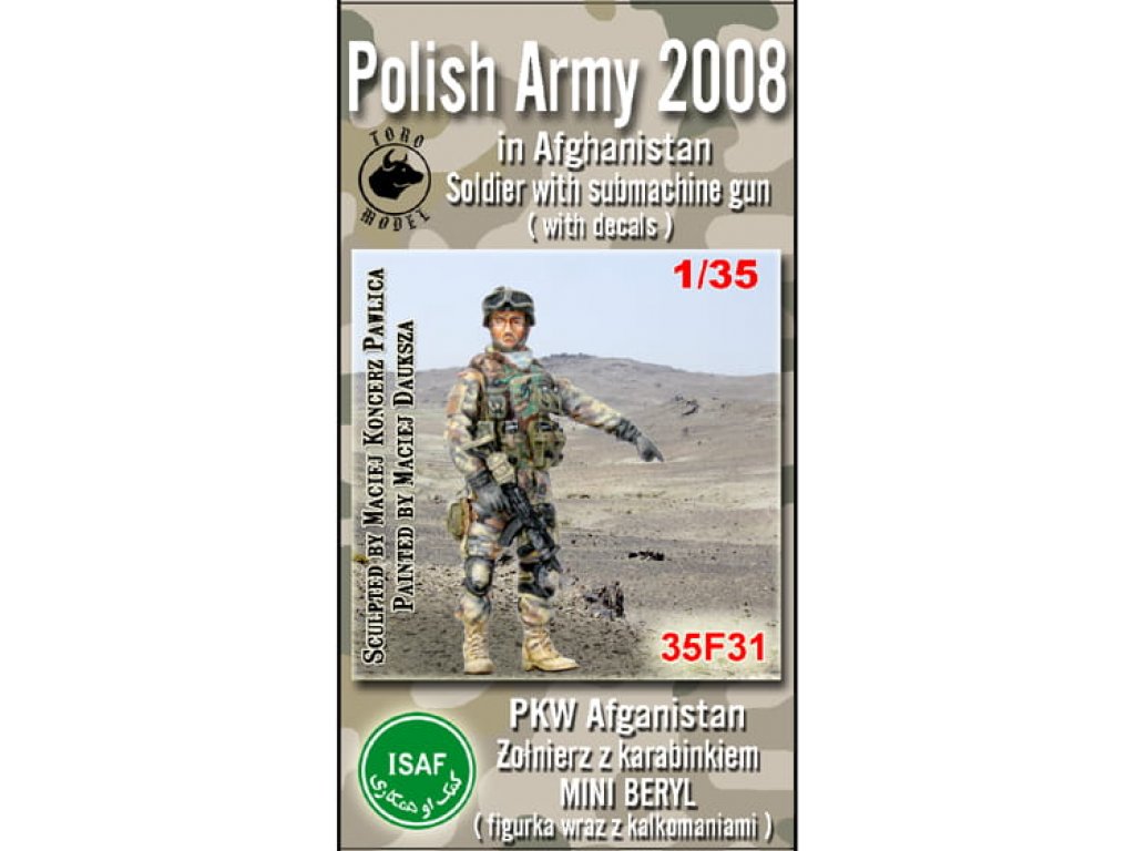TORO 1/35 Wojsko Polskie w Afganistanie 2008 - Żołnież z Karabinkiem Mini Beryl