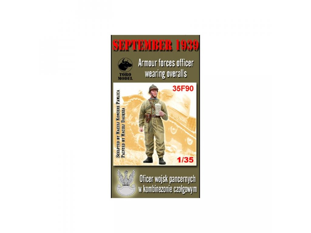 TORO 1/35 Wrzesień 1939 - Oficer Wojsk Pancernych w Kombinezonie Czołgowym