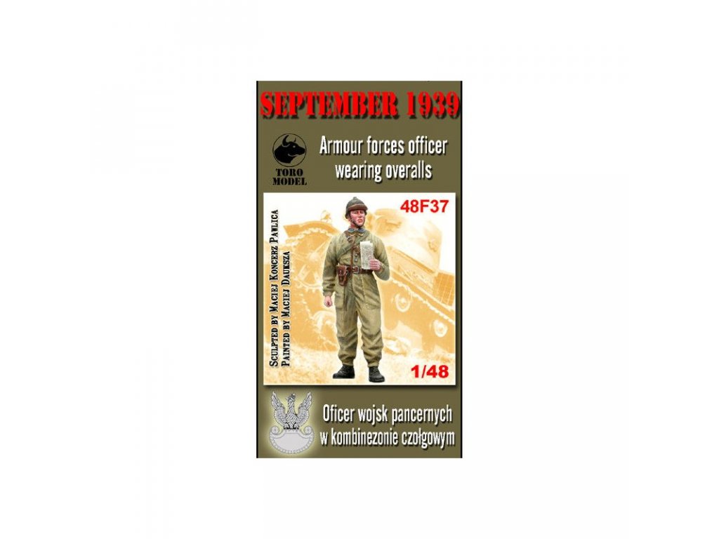 TORO 1/48 Wrzesień 1939 - Oficer Wojsk Pancernych w Kombinezonie Czołgowym
