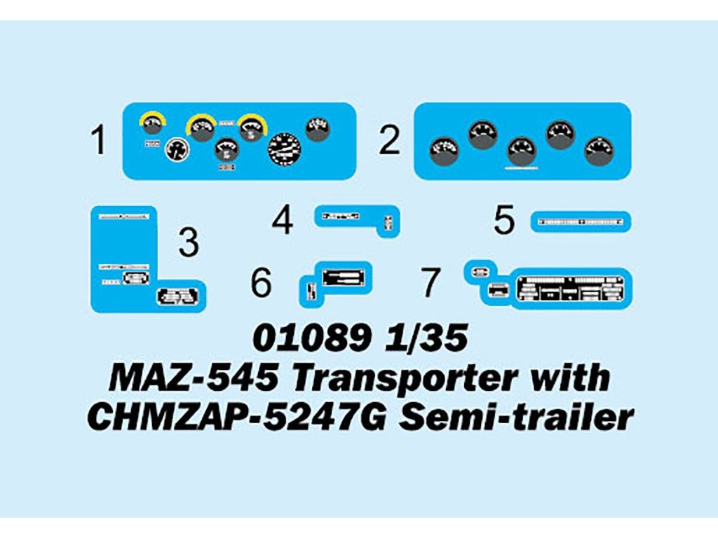 TRUMPETER 1/35 MAZ-545 Transporter With CHMZAP-5247G Semi-Trailer