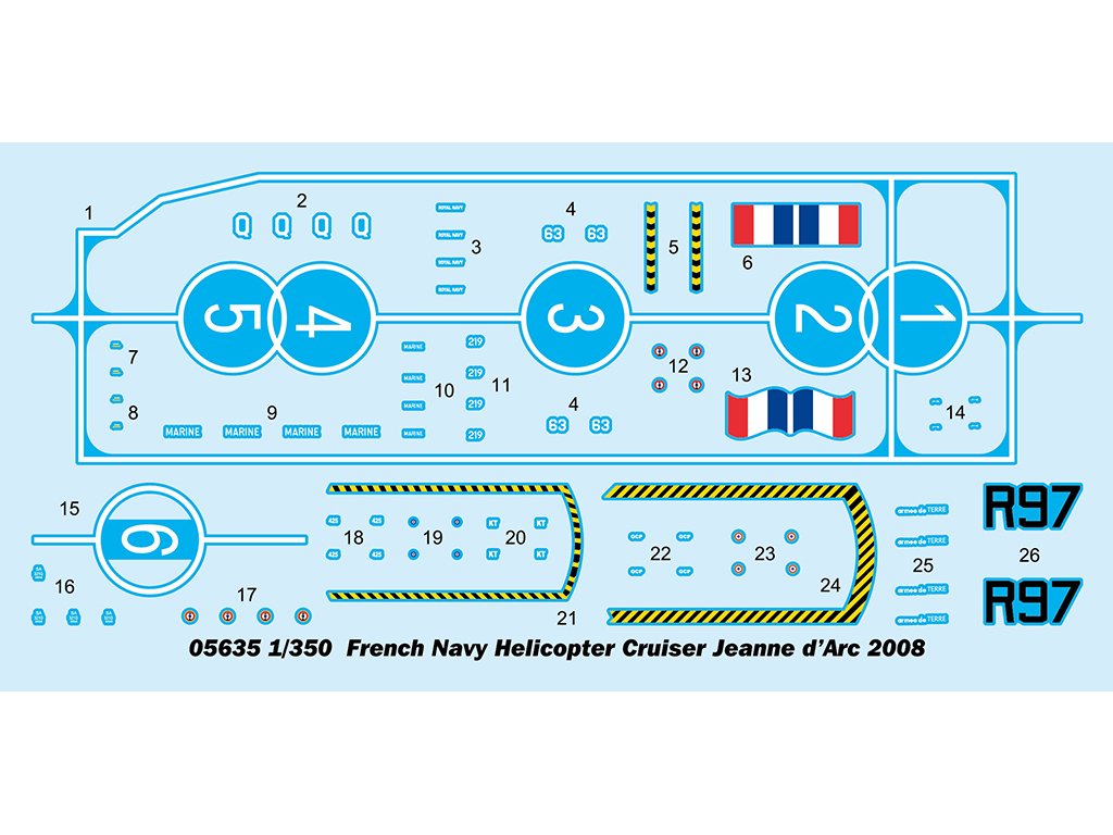 TRUMPETER 1/350 French Navy Helicopter Cruiser Jeanne d’Arc 2008