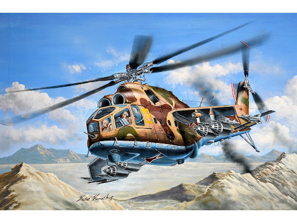 TRUMPETER 1/48 Mi-24A Hind-B