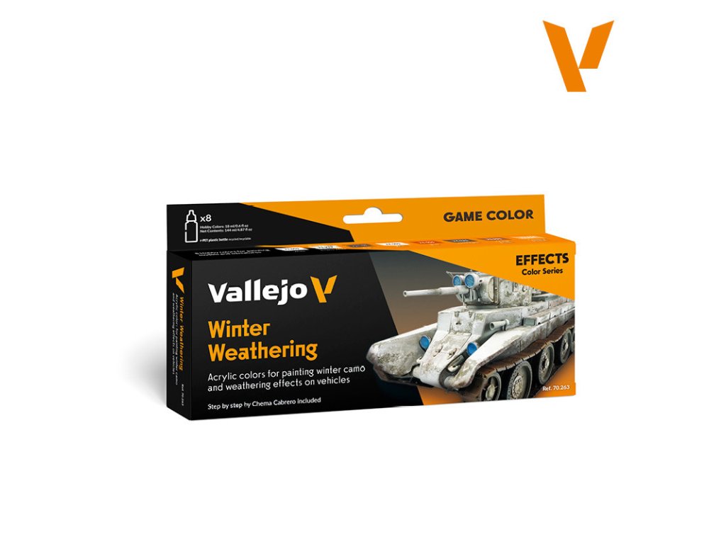 VALLEJO 70263 Effects Color Series Winter Weathering (8 pcs)