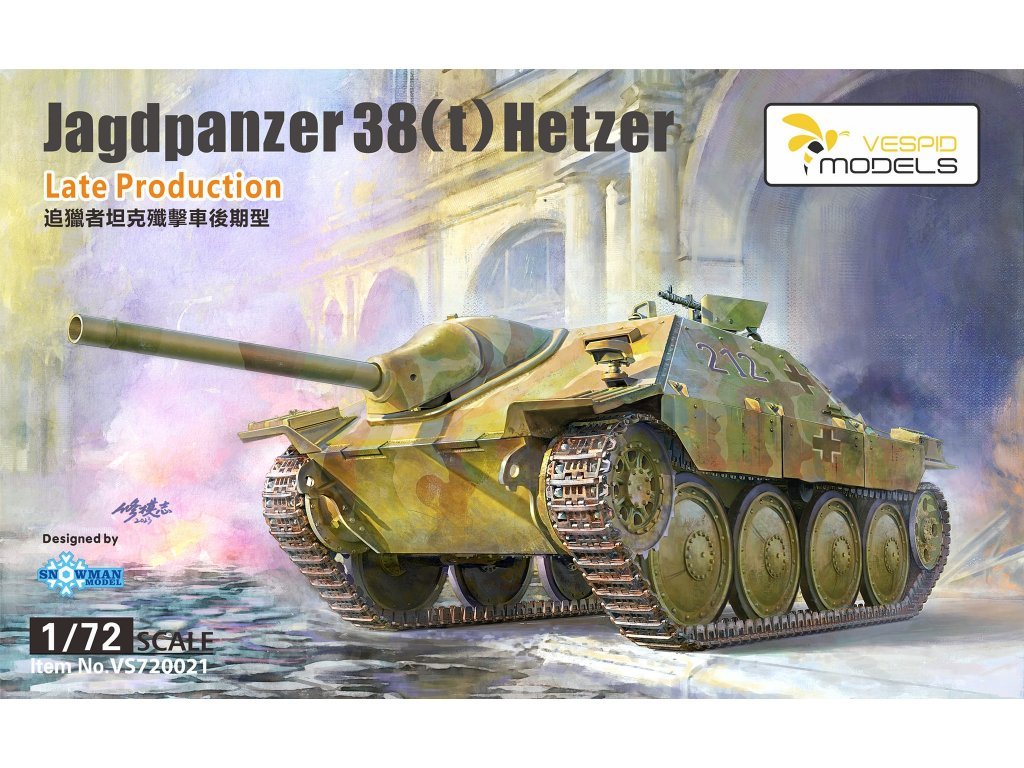 VESPID MODEL 1/72 Jagdpanzer 38(t) Hetzer Late Production