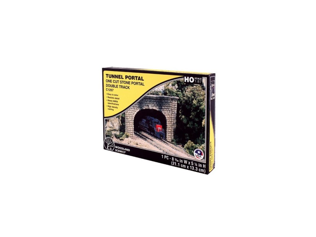 WOODLAND SCENICS WC1257 HO Cut Stone Double Portal