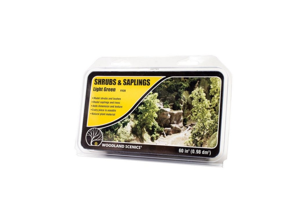 WOODLAND SCENICS WF1128 Shrubs nad Saplings - LIGHT GREEN (0,98dm3)