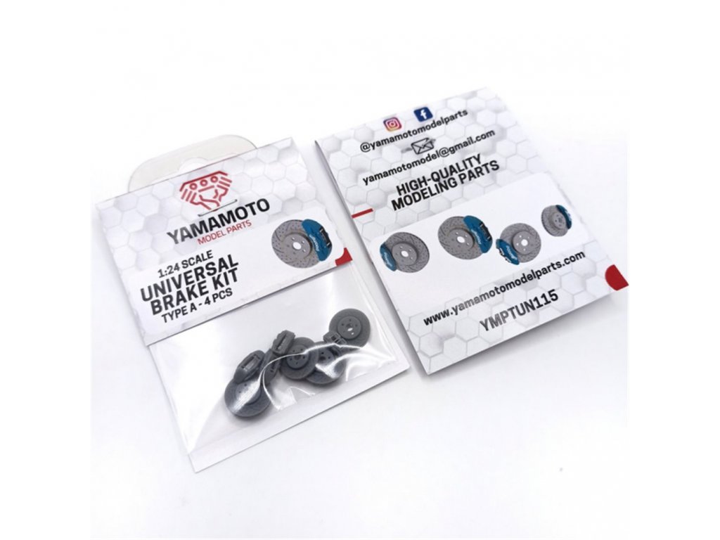 YAMAMOTO 1/24 YMPTUN115 Universal Brake Kit Type A - 4 Pcs.