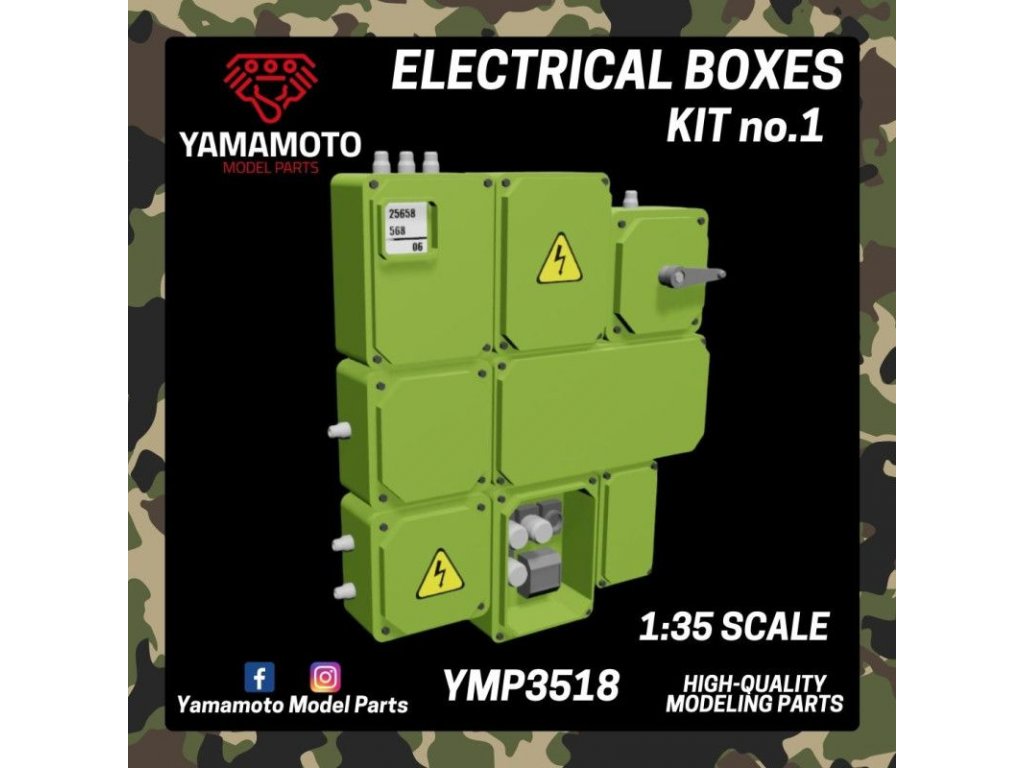 YAMAMOTO 1/35 Electrical Boxes Kit No.1