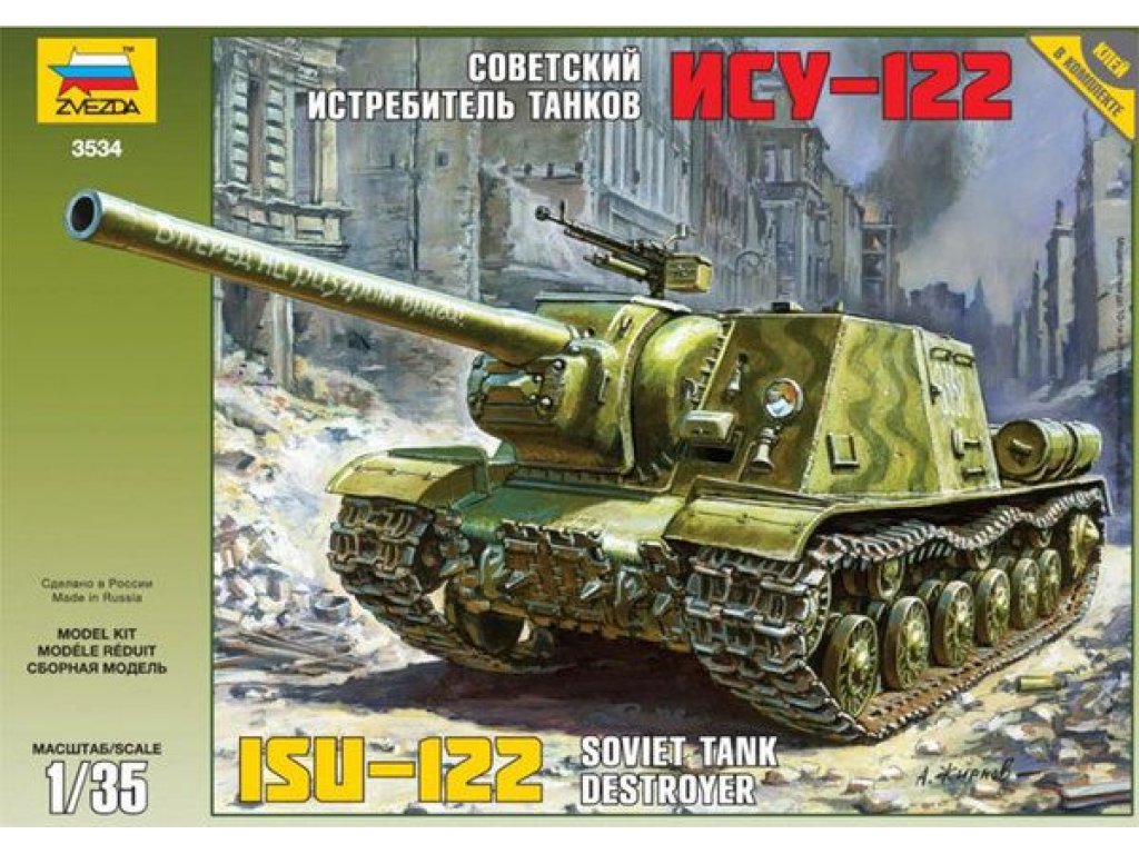 ZVEZDA 1/35 ISU-122 Self Propelled Gun