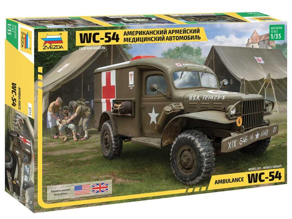 ZVEZDA 3711 1/35 Dodge WC-54 Ambulance 