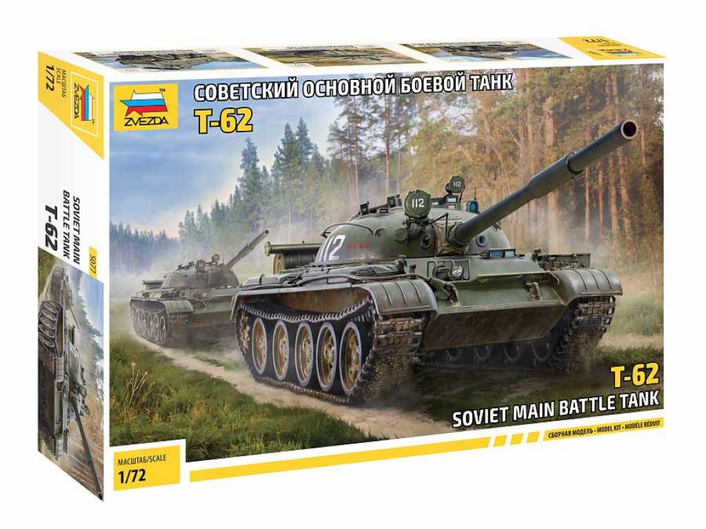 ZVEZDA 5077 1/72 Soviet Main Battle Tank T-62 