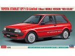 HASEGAWA 1/24 Toyota Starlet EP71 Si-Limited (3 Door) Middle Version "Red Color"