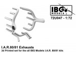 IBG 72U047 1/72 I.A.R.80/81 Exhuast for IBG