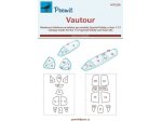 PEEWIT MASK 1/72 Canopy mask Vautour for SH/AZUR