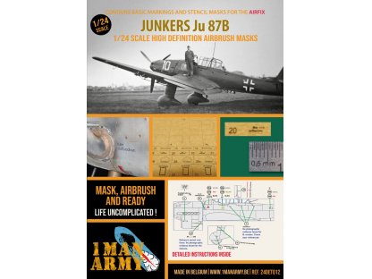 1MANARMY 1/24 24DET012 Junkers Ju 87B (Airfix)