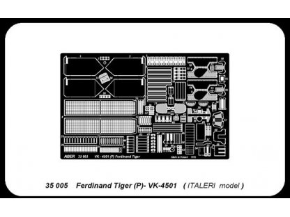 ABER 1/35 35-005 Ferdinand Tiger VK45.01 for ITA