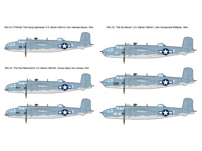 ACADEMY 1/48 USMC PBJ-1D (B-25 Mitchell)