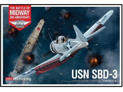 ACADEMY 1/48 USN SBD-3 Dauntless The Battle Of Midway 80th Anniversary
