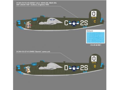 ACADEMY 1/72 B-24H Liberator "Zodiac"