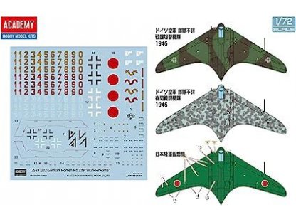 ACADEMY 1/72 Horten Ho 229 Wunderwaffe