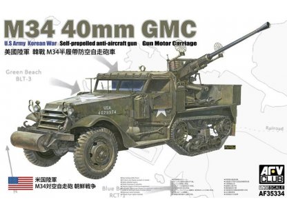 AFV 1/35 M34 40 mm GMC U.S. Army SPG AA Gun Korean War