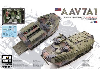 AFV CLUB AF35S67 1/35 Amphibious Assault Vehicle-7A1 RAM /RS W/EAAK