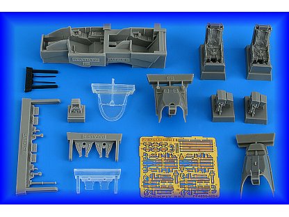 AIRES 1/48 Rafale B - late cocpkit set for HBB