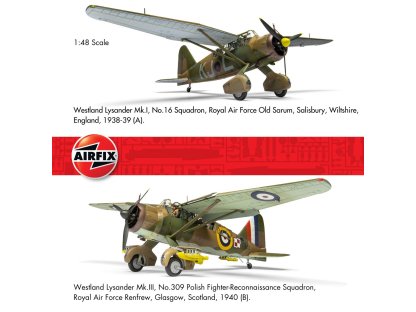 AIRFIX 1/48 A07116 Lysander Mk.I/III 