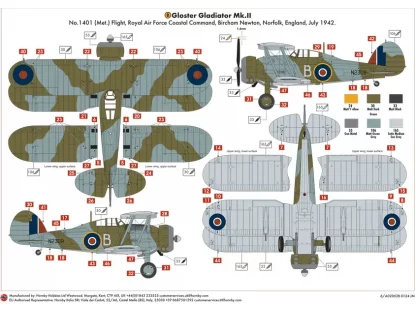 AIRFIX 1/72 Gloster Gladiator Mk.I/Mk.II