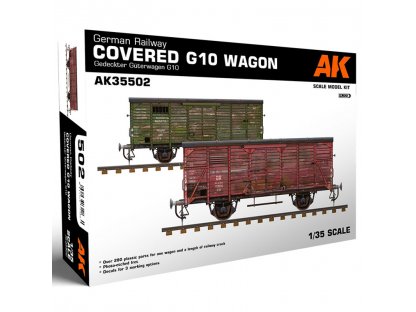 AK INTERACTIVE 1/35 German Railway Covered G10 Wagon