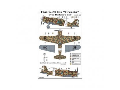 AML 1/72 Fiat G.50bis Over Balkans Sky  ex-FLY