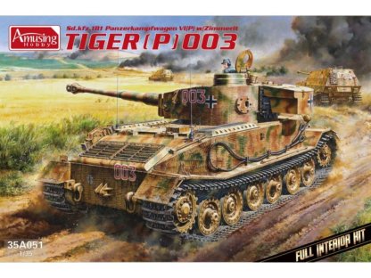 AMUSING HOBBY 1/35 Tiger (P) 003 Sd.Kfz. 181 Panzerkampfwagen VI(P) w/Zimmerit