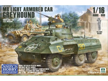 ANDY 1/16 AHHQ-008 M8 Light Armored Car Greyhound