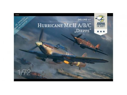 ARMA HOBBY 1/72 Hurricane Mk.II A/B/C Dieppe Deluxe Set Dual Combo