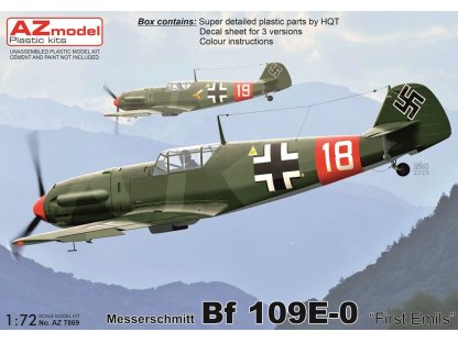 AZ MODEL 1/72 Bf 109E-0 First Emils 