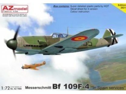 AZ MODEL 1/72 Bf 109F-4 In Spanish Services 3x camo
